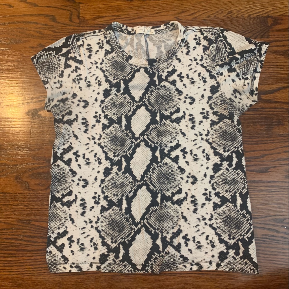 Rag & Bone Snake Print Tee - image 2
